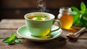 Alatau: Kräutertee-Gericht