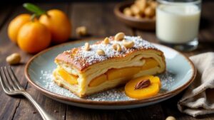 Aprikose-Cashew-Strudel
