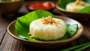 Banh It Ram-Klebreiskuchen