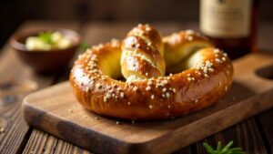 Bayerische Bierbrezn frisch gebacken