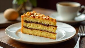 Bienenstich mit Espresso-Creme