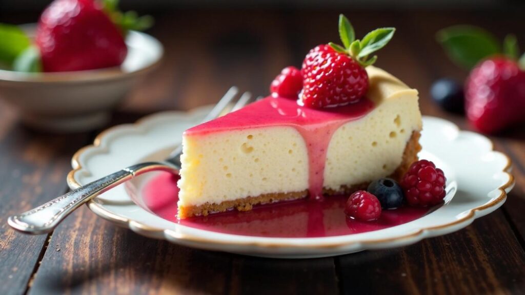 Cheesecake mit Wildrosen-Sirup [CreaTable] – Rezept für Anfänger und ...