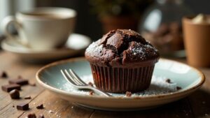 Doppelte Schokoladen-Muffin-Tops