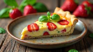 Erdbeer-Basilikum-Quiche