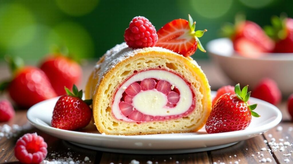 Erdbeer-Himbeer-Rolle [CreaTable] – Rezept für Anfänger und Chefkoch ...