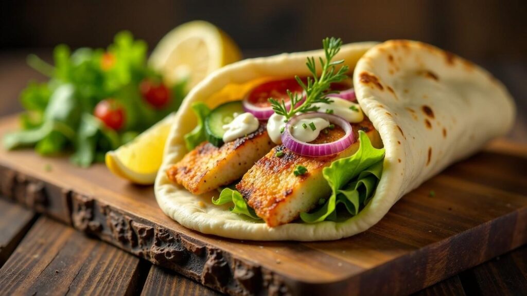 Fisch-Döner mit Zitronen-Dill-Sauce [CreaTable] – Rezept für Anfänger ...