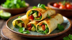 Gegrillte Chayote-Burritos