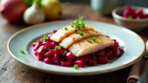 Gesalzener Hering mit Rote-Bete-Salat