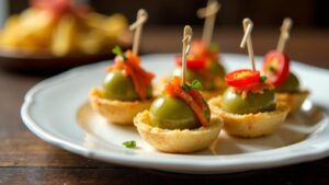 Gilda Pintxos (Oliven-Anchovis-Pintxo)