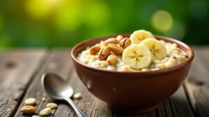 Haferflocken mit Proteinpulver