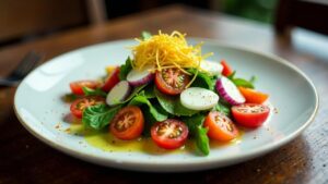 Insalata Sarda - Gemischter Salat mit Pecorino und Bottarga