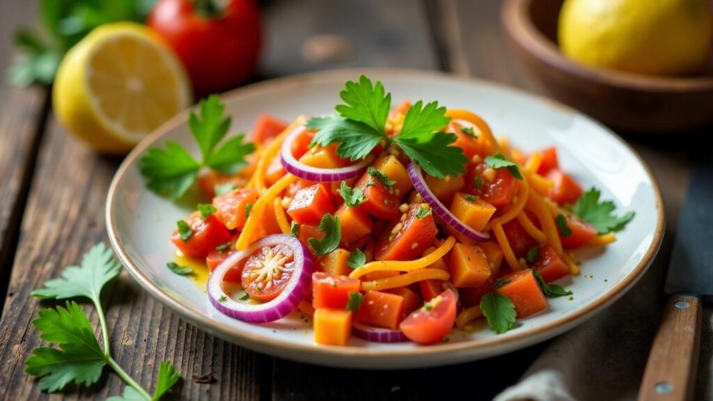 Kachumbari na Karoti – Tomaten-Karotten-Salat [CreaTable] – Rezept für ...