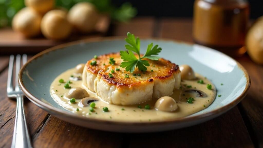 Kalbsvögerl mit Pilzrahmsauce [CreaTable] – Rezept für Anfänger und ...