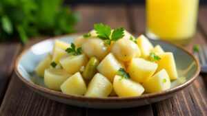 Kartoffelsalat mit Sahnedressing