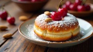 Kirsch-Mandel-Donut