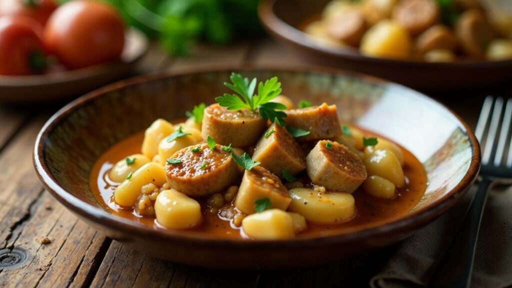 Kouneli Stifado – Langohr in Zwiebelsoße [CreaTable] – Rezept für ...