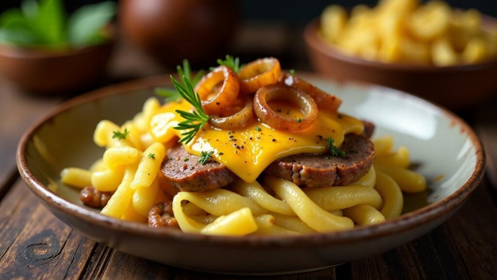 Käsespätzle mit Rindfleisch [CreaTable] – Rezept für Anfänger und ...