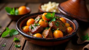 Lamb and Apricot Tagine - Walisischer Lamm-Aprikosen-Tagine