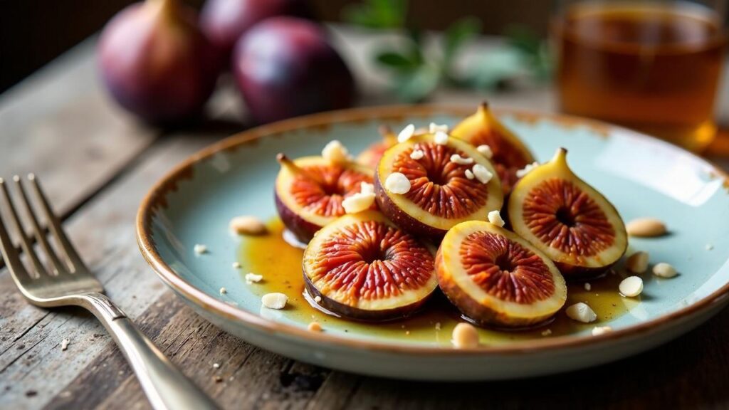 Langsam gebackene Feigen mit Mandeln und Honig [CreaTable] – Rezept für ...