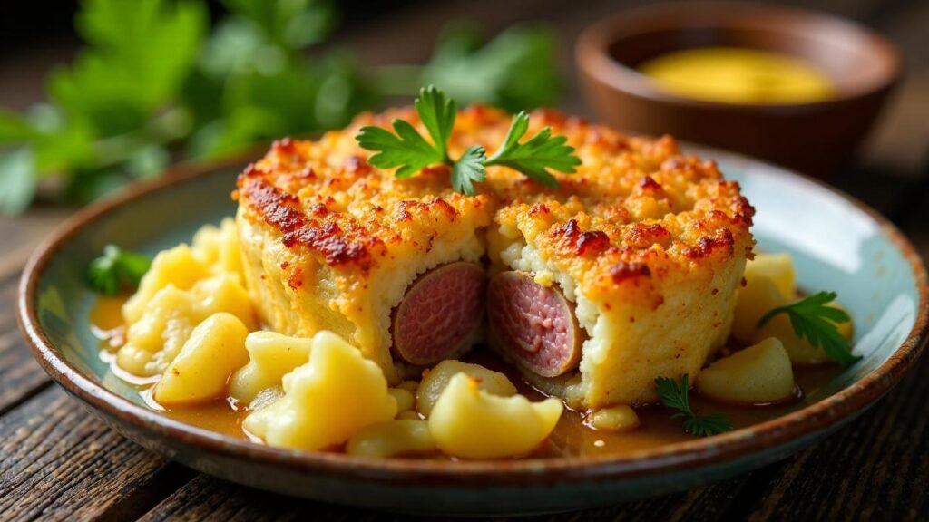 Leberkäse im Kartoffelmantel [CreaTable] – Rezept für Anfänger und ...