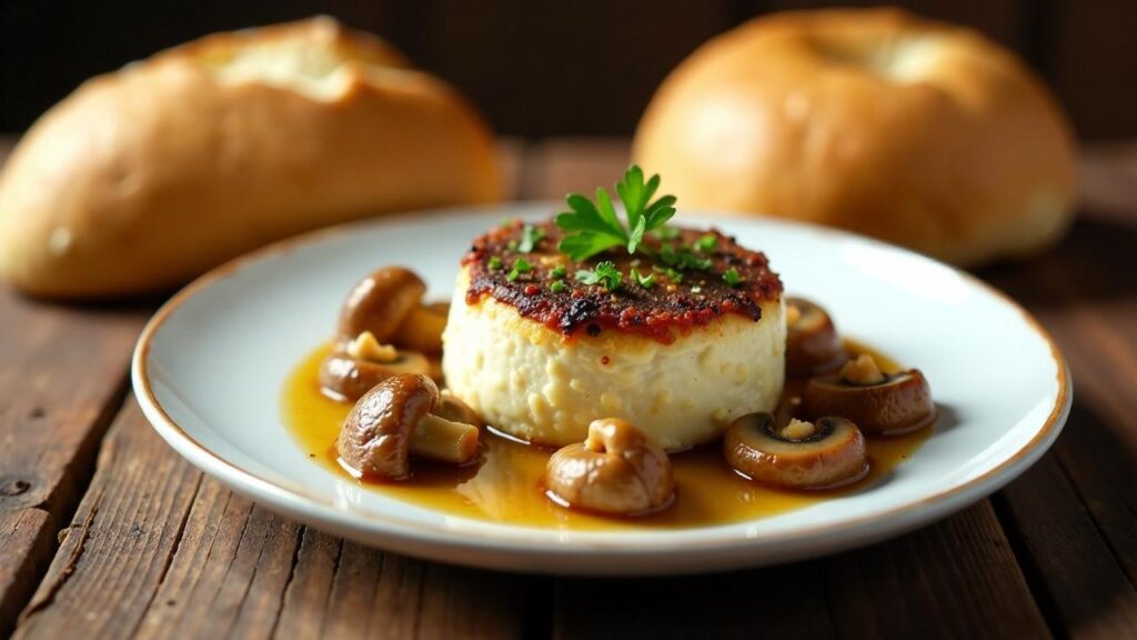 Leberkäse mit gebratenen Champignons [CreaTable] – Rezept für Anfänger ...