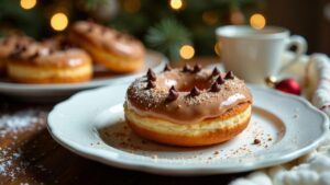 Lebkuchen-Schokostückchen-Donut