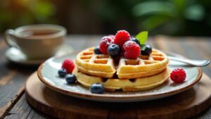 Mandel-Mandelmilch-Waffeln