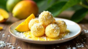 Mango-Kokos-Kugeln