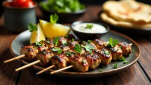 Marokkanischer Hackfleisch-Spieß