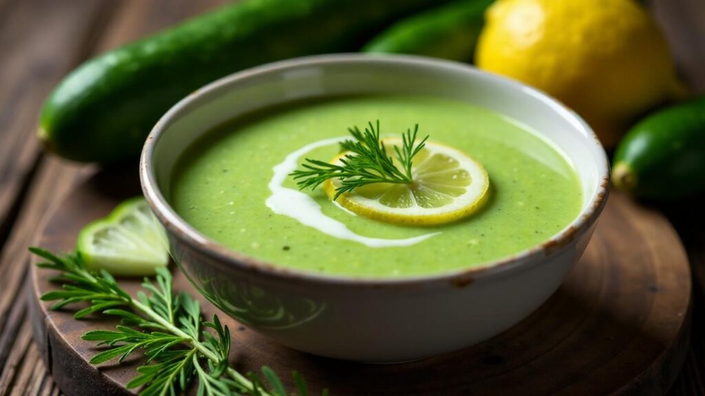 Matzoon Chilled Cucumber Soup [CreaTable] – Rezept für Anfänger und ...