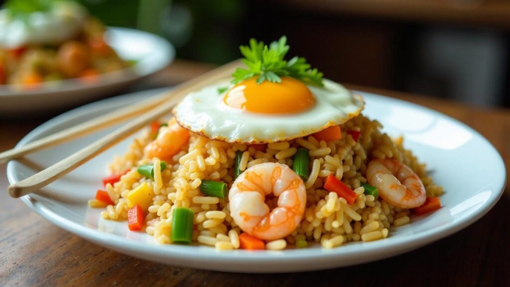 Nasi Goreng Hongkong (Hong Kong Style Fried Rice) [CreaTable] – Rezept