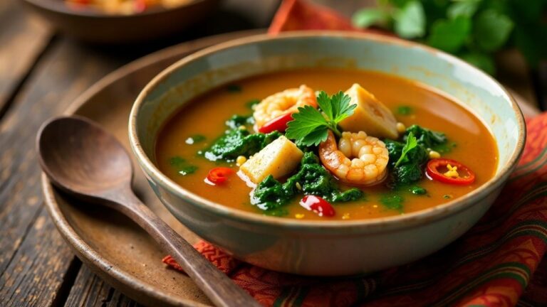 Nigerian Gbure Soup – Wasserspinat-Suppe [CreaTable] – Rezept für ...