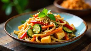 Pad Thai mit Buchweizennudeln