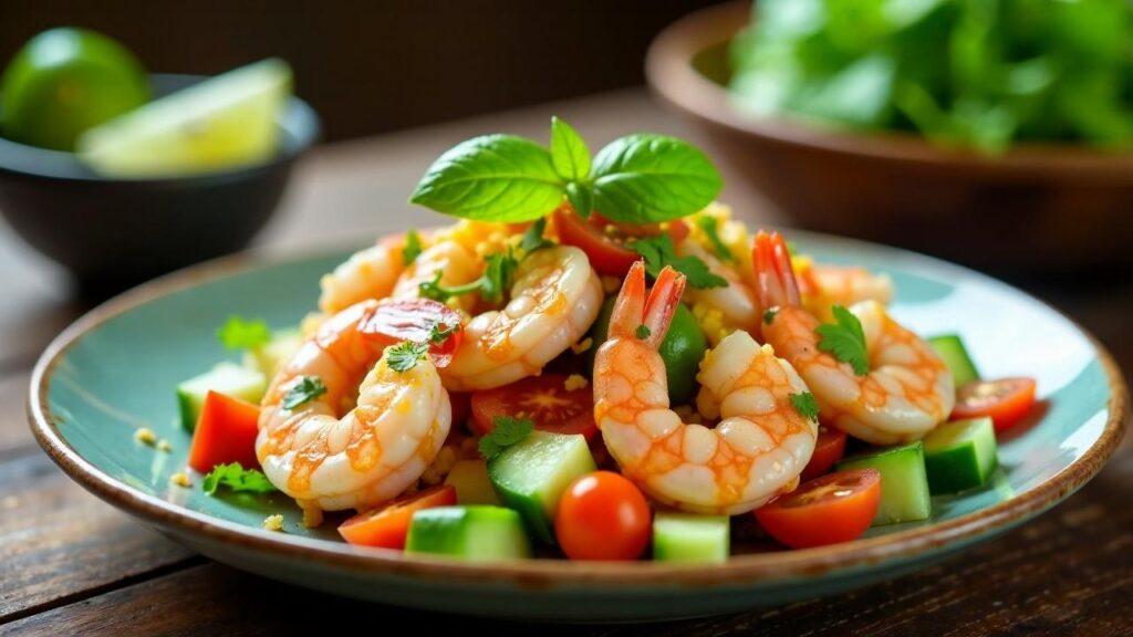 Phla Goong (Garnelensalat) [CreaTable] – Rezept für Anfänger und ...