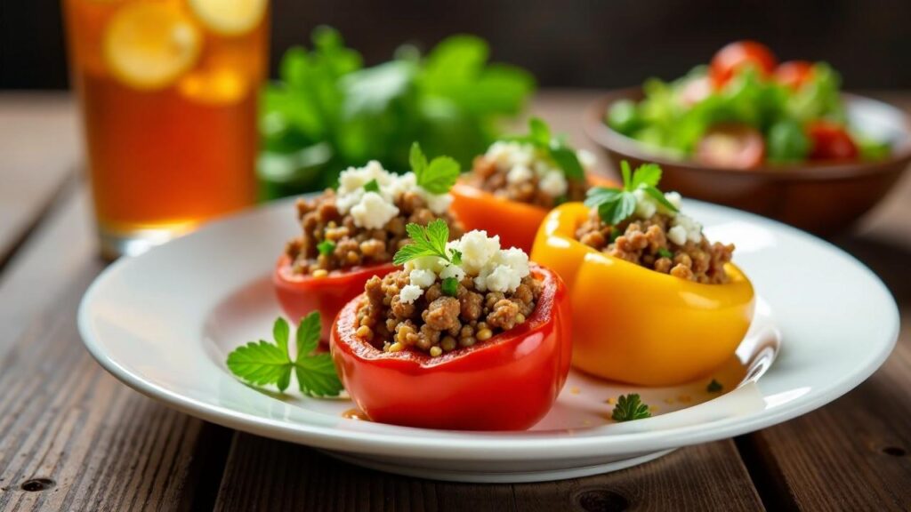 Piperies Gemistes: Gefüllte Paprika [CreaTable] – Rezept für Anfänger ...