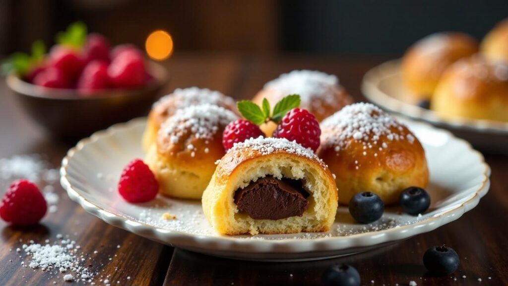 Profitroll-Streusel mit Schokoladenfüllung [CreaTable] – Rezept für ...