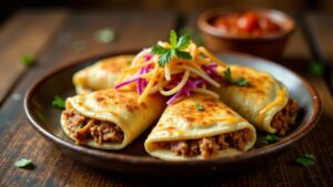 Pupusas mit Schweinefleisch