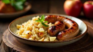Rostbratwürste mit Sauerkraut