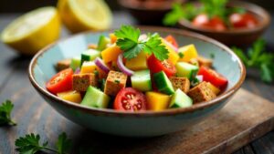 Rusk Salad – Salat mit Gerstenzwieback