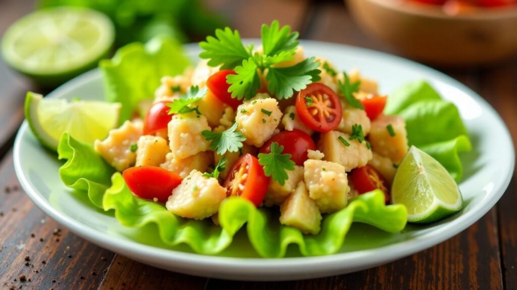 Salade Tahitienne de Crabe (Tahitianischer Krabbensalat) [CreaTable ...