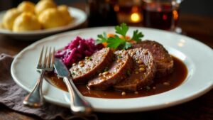 Sauerbraten mit Whisky-Marinade