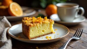 Schlesischer Streuselkuchen mit Orangenaroma