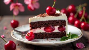 Schokoladiger Schwarzwälder Kirschkuchen
