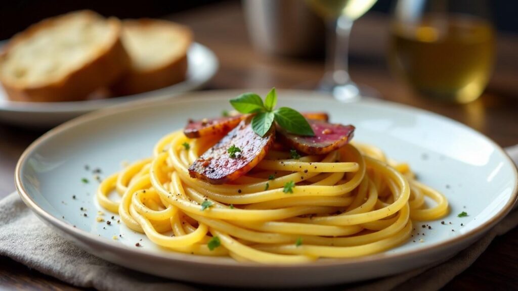 Skerpikjøt und Spaghetti Carbonara [CreaTable] – Rezept für Anfänger ...