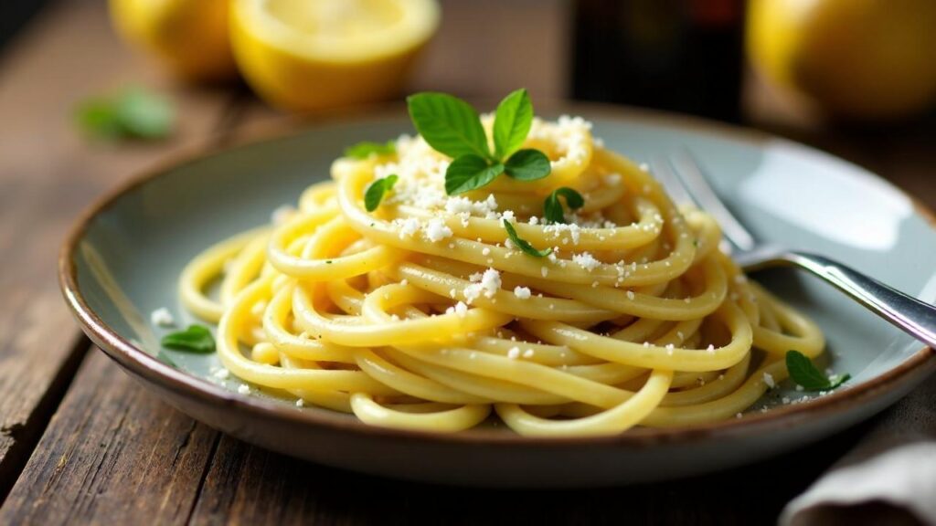 Spaghetti με Zitronen-Butter-Sauce [CreaTable] – Rezept für Anfänger ...