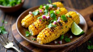 Street Corn Chaat – Gegrillter Maissalat mit Kräuterbutter und Gewürzen