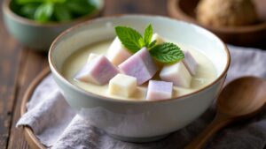 Taro in Coconut Cream (Taro-Wurzeln in Kokoscreme)