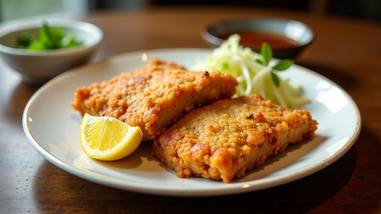Tonkatsu: Paniertes Schweineschnitzel
