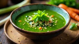 Traditionelle Algensuppe