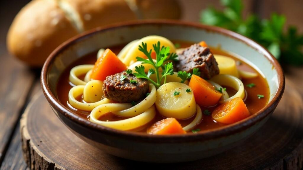 Unash: Dicke Suppennudeln mit Lamm [CreaTable] – Rezept für Anfänger ...